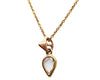 Rose Cut White Sapphire Thorn Necklace
