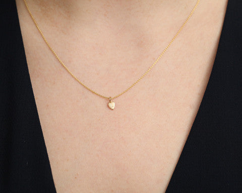 Dainty Heart Gold Necklace