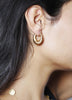 18K Gold Large Ruchi Hoops