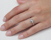 2ct Rose-cut Grey Diamond & Yellow Gold Pavé Ring