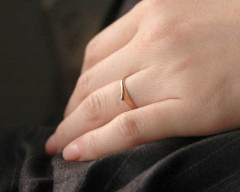 Solid Gold Thorn Ring