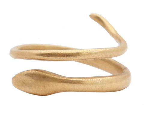 14K Gold Serpent Ring