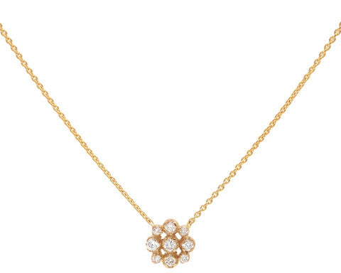 Marie Diamond Cluster Necklace