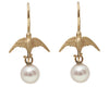 Freshwater Pearls and 14K Bird Hook Earrings