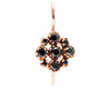 Marie Black Diamond & Rose Gold Cluster Earrings