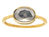3.70ct Oval Fancy Grey Diamond & 18K Yellow Gold Ring