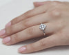 White Gold Marie Cluster Diamond Ring