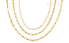 14k Yellow Gold Paper Clip Link Chains