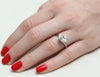2 Carat Oval White Diamond Solitaire Ring