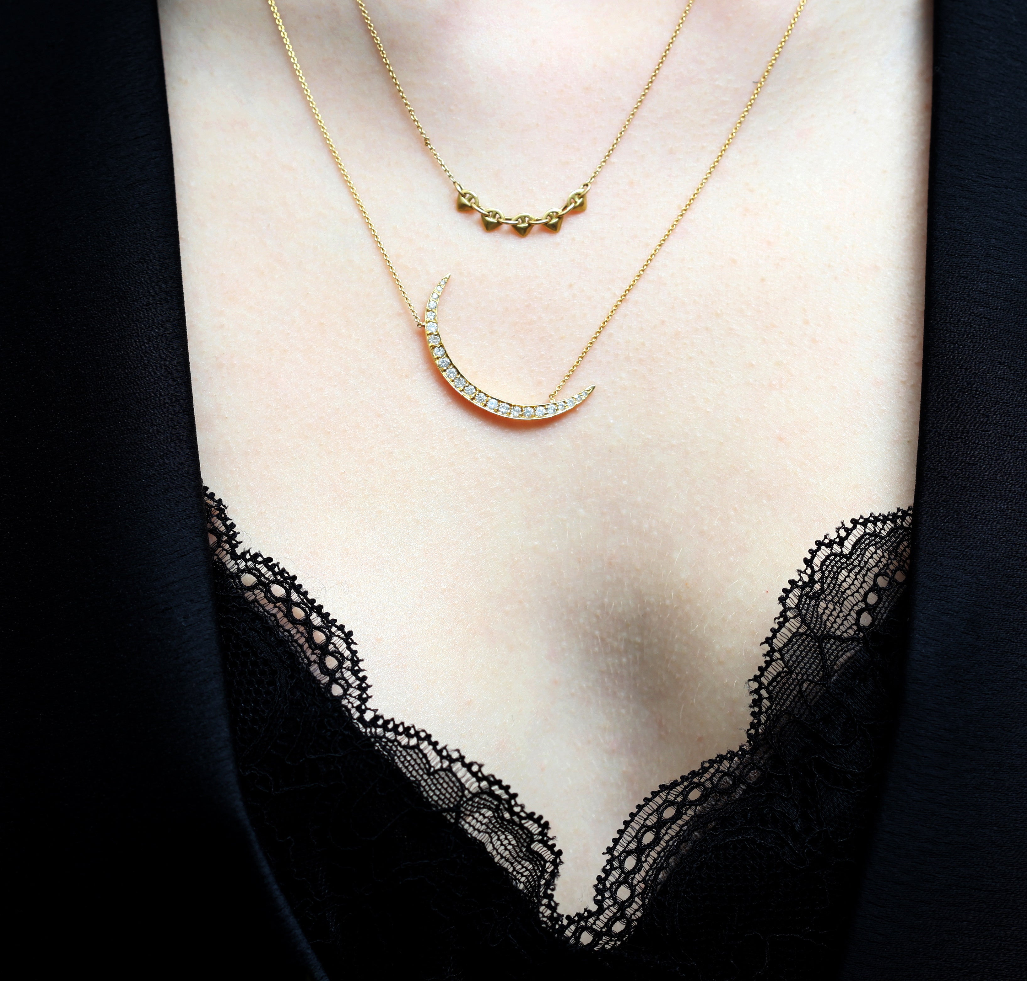 Tiny Gold Thorn Necklace