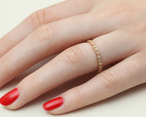 Tara Diamond Rose Gold Band